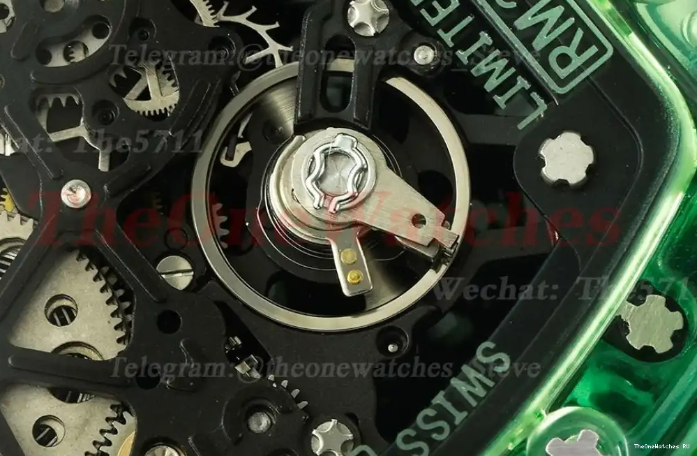 Clone White on RMSF Green RM35-01 strap RMUL2 Skeleton Dial Transparent Rubber 0324